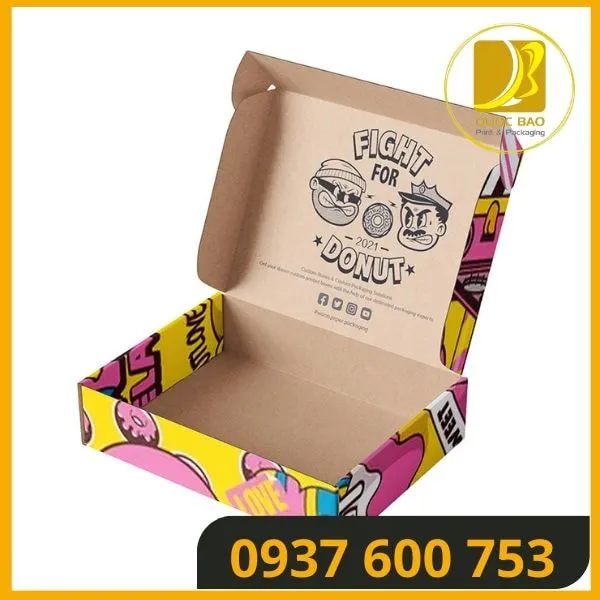Hộp giấy carton đóng hàng không bị biến dạng, có độ cứng vững cao.