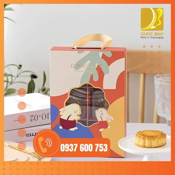  Hộp bánh Trung Thu - In hộp giấy giá rẻ dễ dàng custom theo ý
