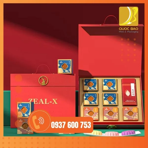 Hộp bánh Trung Thu - In hộp giấy giá rẻ cho mùa lễ hội rực rỡ