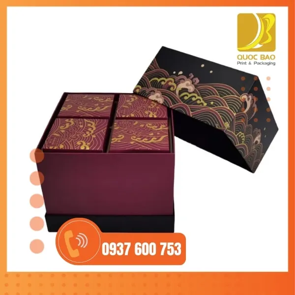 Hộp bánh Trung Thu cao cấp – In ấn cá nhân hóa theo yêu cầu