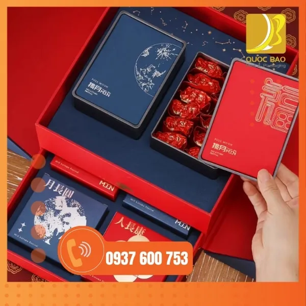 in hộp giấy giá rẻ giúp tối ưu chi phí hộp đựng bánh Trung Thu