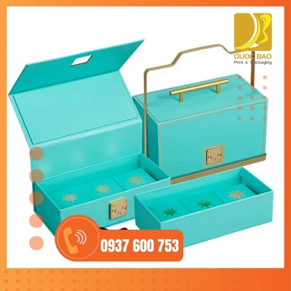 In hộp cứng cao cấp chuẩn kích thước hộp bánh Trung Thu giúp nâng tầm thương hiệu