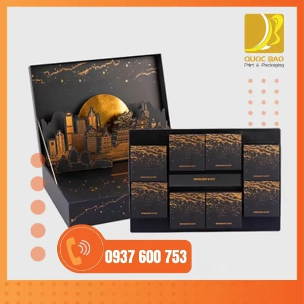 Hộp bánh Trung Thu - In hộp giấy giá rẻ cho startup lên tầm cao