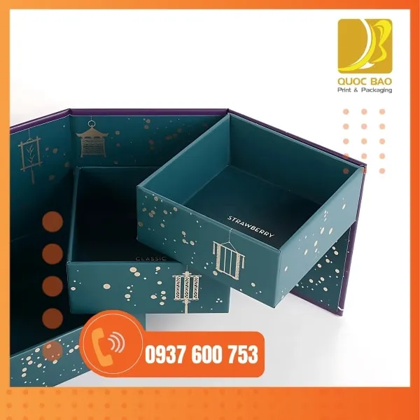Hộp bánh Trung Thu - In hộp giấy giá rẻ cho thương hiệu bật sáng