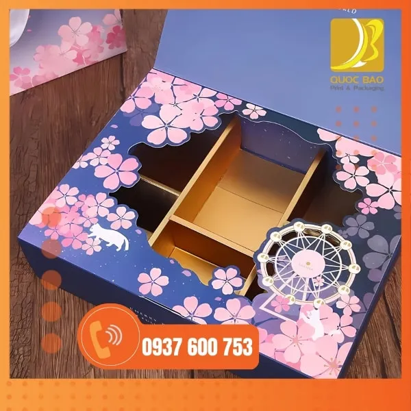 Cty bao bì giấy chuyên in hộp đựng bánh Trung Thu số lượng lớn, giá cạnh tranh