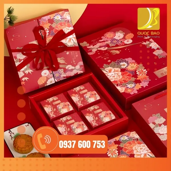 Hộp bánh Trung Thu - In hộp giấy giá rẻ, giao hàng cực nhanh