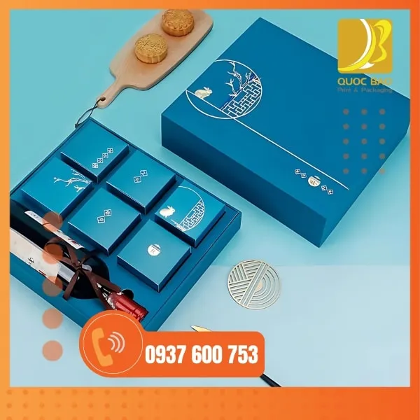 in hộp giấy giá rẻ – Hộp đựng bánh Trung Thu chất lượng cao