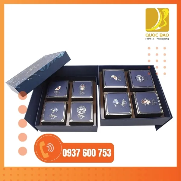 in hộp giấy giá rẻ – Hộp đựng bánh Trung Thu chất lượng cao