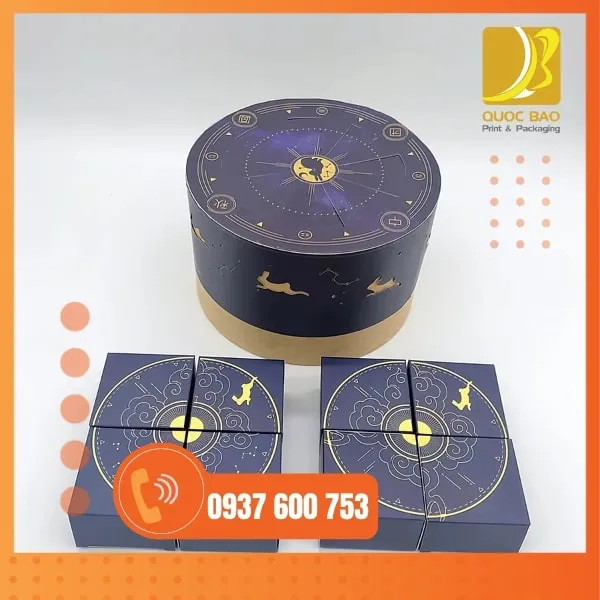 Hộp bánh Trung Thu cao cấp – In ấn cá nhân hóa theo yêu cầu