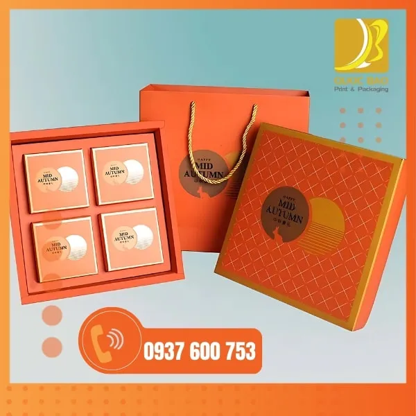 Các kích thước hộp bánh Trung Thu phổ biến khi in hộp cứng cao cấp sang trọng