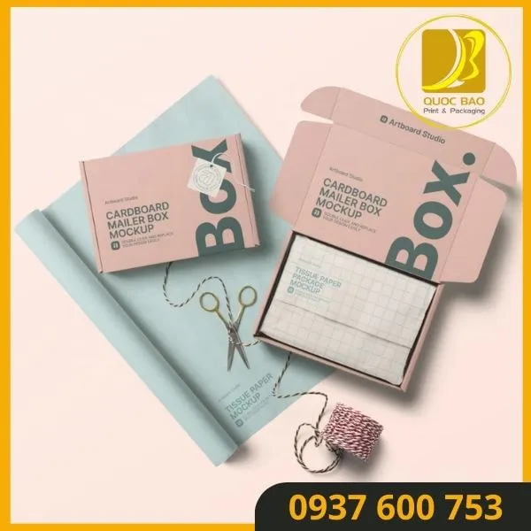 Giải Pháp Đóng Gói An Toàn - Hộp Carton Nắp Gài Quốc Bảo