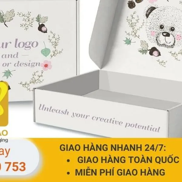 Đóng Gói Hiệu Quả - Hộp Carton Nắp Gài Quốc Bảo