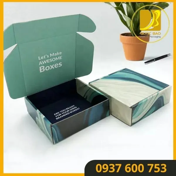 Thân Thiện Môi Trường - Hộp Carton Nắp Gài Quốc Bảo