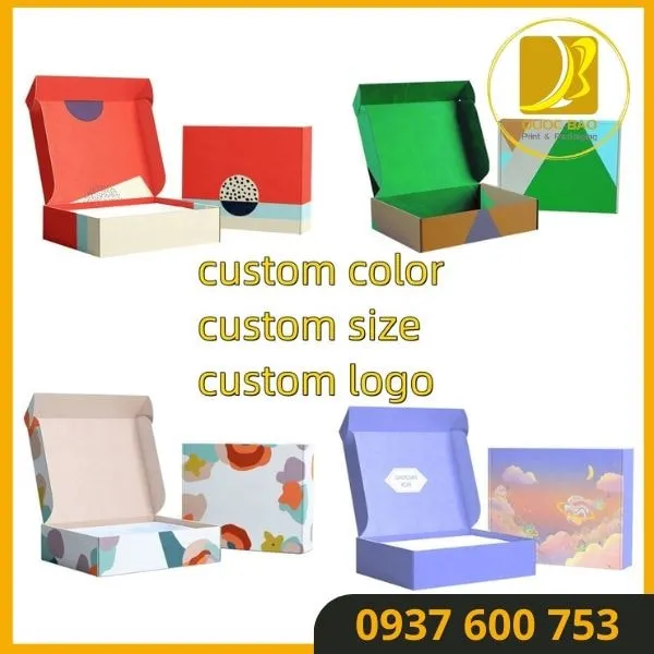 Thân Thiện Môi Trường - Hộp Carton Nắp Gài Quốc Bảo