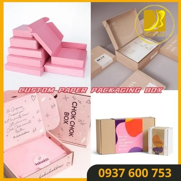 Dễ Dàng Sử Dụng - Hộp Carton Nắp Gài Quốc Bảo