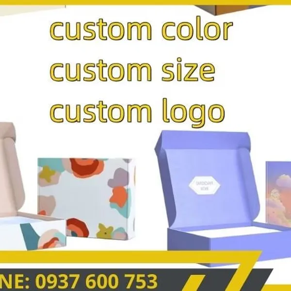 Mẫu mã đa dạng: Hộp giấy carton đóng hàng với nhiều kích thước và kiểu dáng.