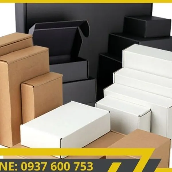 Mẫu mã đa dạng: Hộp giấy carton đóng hàng với nhiều kích thước và kiểu dáng.