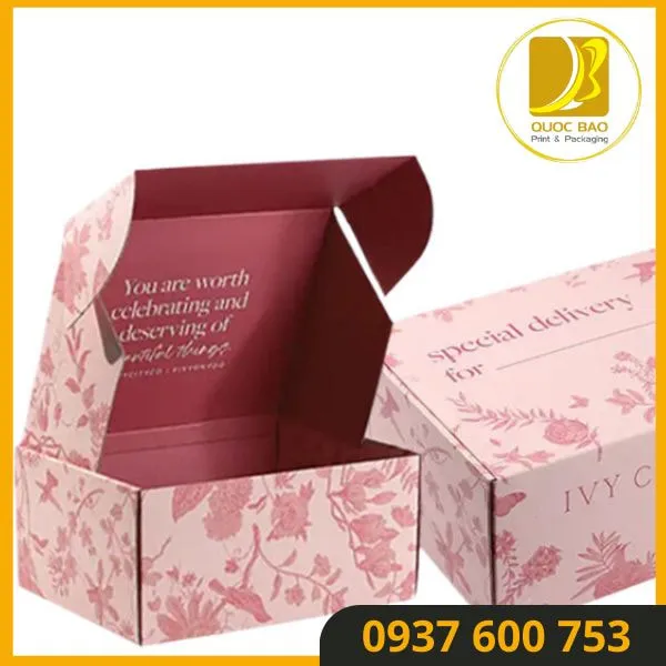 Mực in an toàn: Bảo vệ sức khỏe người dùng với hộp giấy carton đóng hàng.