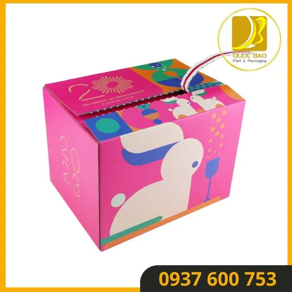 Công nghệ sản xuất hiện đại: Hộp giấy carton đóng hàng chất lượng cao.