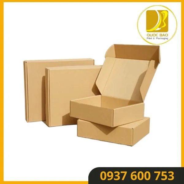 In ấn offset: Chất lượng in cao cho hộp giấy carton đóng hàng.