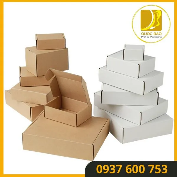 Hộp giấy carton đóng hàng đảm bảo tiến độ, giao hàng nhanh chóng.
