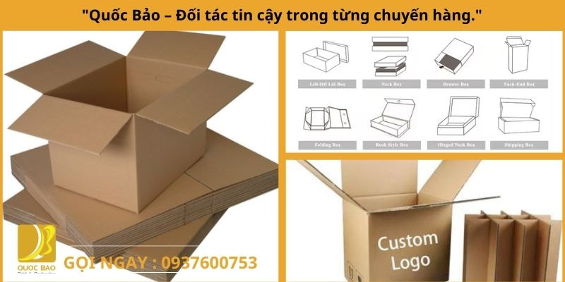Thùng carton đóng hàng in ấn logo – Tăng nhận diện thương hiệu