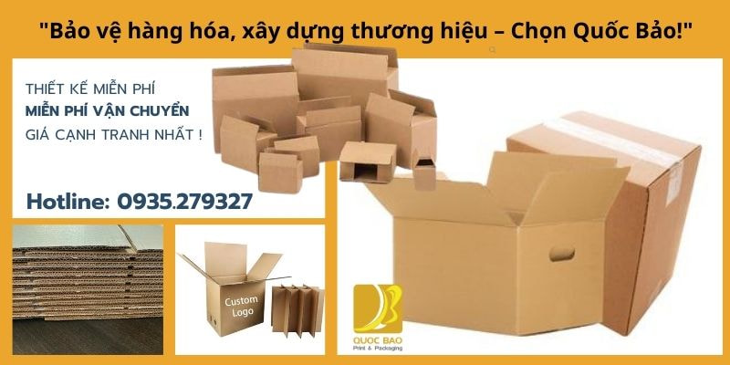 Thùng carton đóng hàng in ấn logo – Tăng nhận diện thương hiệu