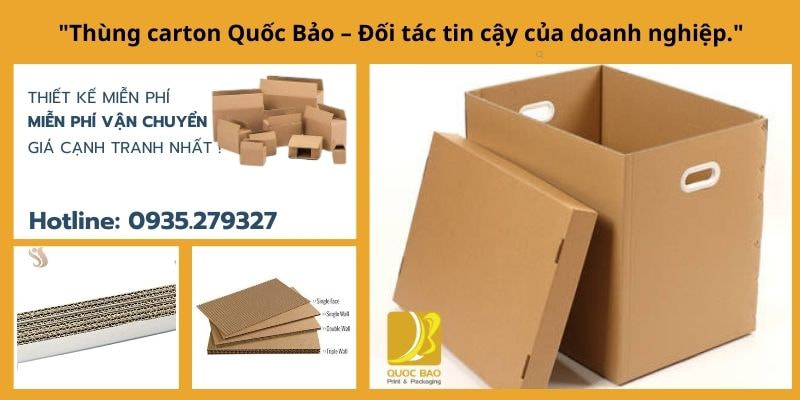Thùng carton đóng hàng cắt sẵn – Tiện lợi và dễ sử dụng