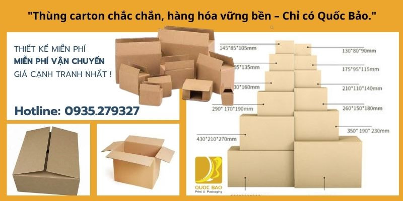 Thùng Carton Đóng Hàng Giá Cạnh Tranh – Chất Lượng Vượt Trội, Giá Hợp Lý