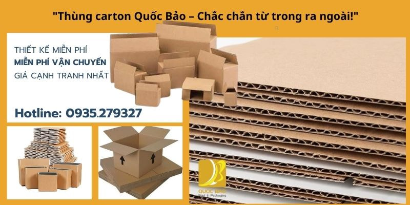 Thùng Carton Đóng Hàng Linh Hoạt – Phù Hợp Với Mọi Quy Cách Sản Phẩm