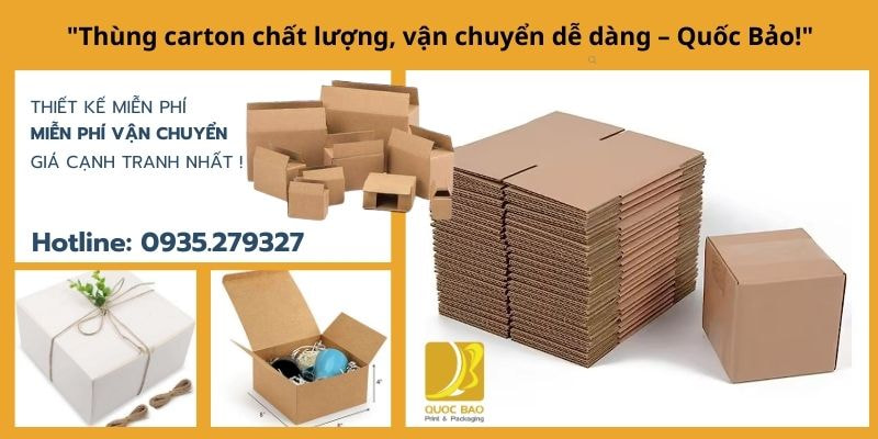Thiết kế thùng carton khoa học để bảo vệ hàng hóa tối đa