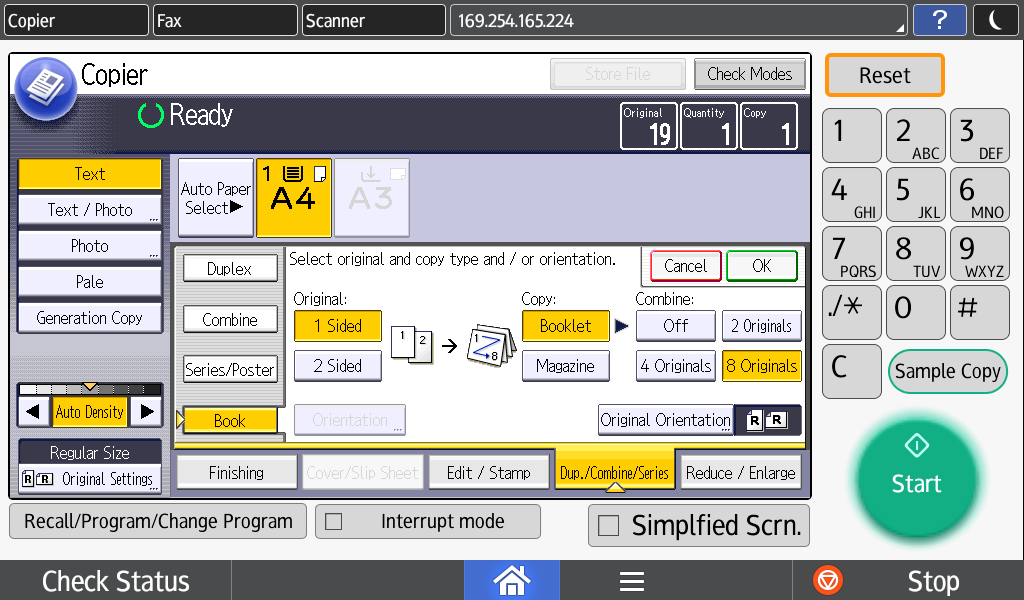 Cách photocopt ghép nhiều trang tài liệu thành một mặt giấy hoặc hai mặt giấy và thu nhỏ