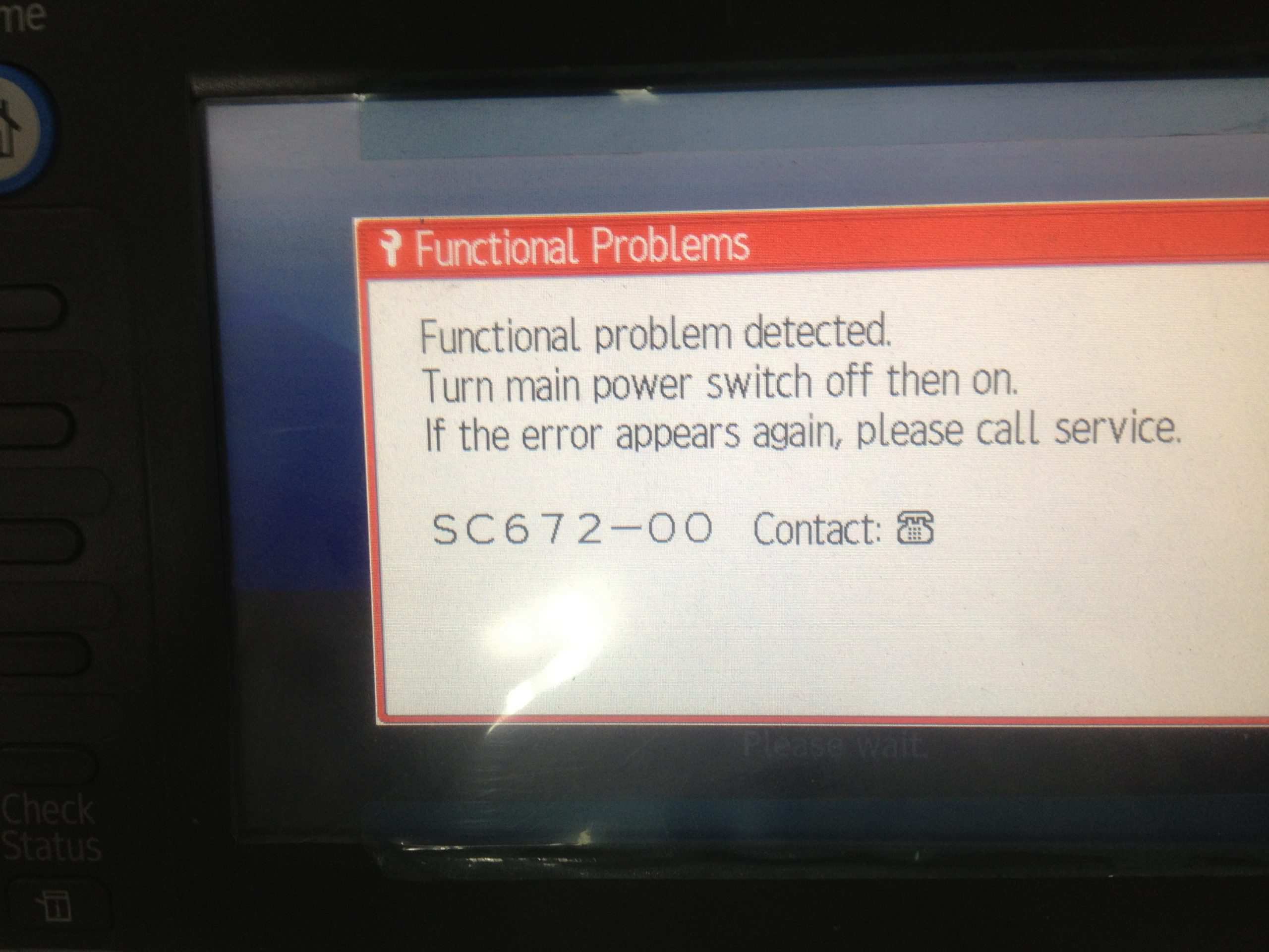 Cách khắc phục máy photocopy Ricoh báo lỗi SC 672