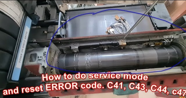 Các lỗi liên quan tới bộ phận sấy: C41 – C47 máy photocopy Toshiba