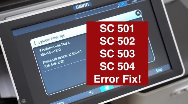 Cách khắc phục lỗi SC 501 - SC 502 - SC 503 trên máy photocopy Ricoh