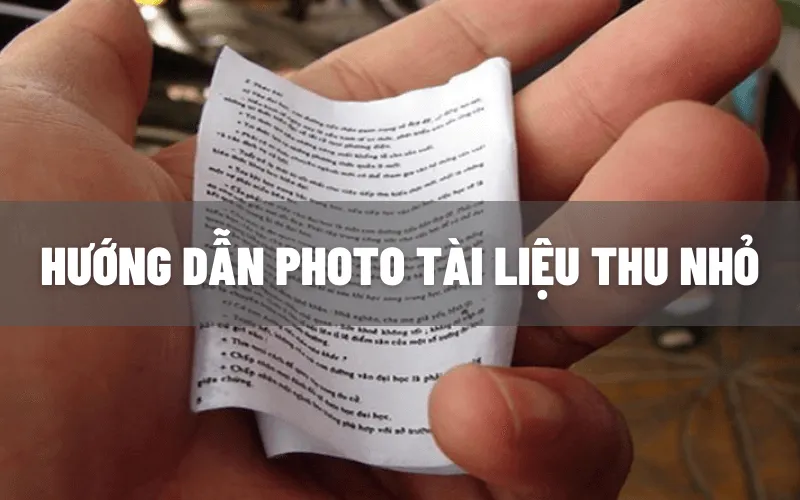 Hướng dẫn chi tiết cách in và photocopy tài liệu thu nhỏ