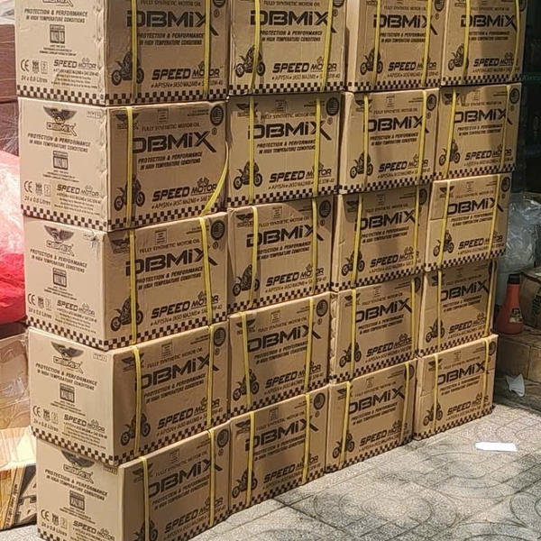 Mua Sỉ Thùng Nhớt Xe Máy Full Tổng Hợp DBMIX 10W40 Cho Xe Số Và Xe Tay Ga 1L. 