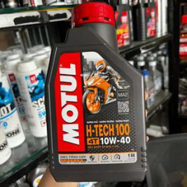 Nhớt Motul H-Tech 100 4T 10W40 1L, Motul Cho Xe Số, Tay Côn