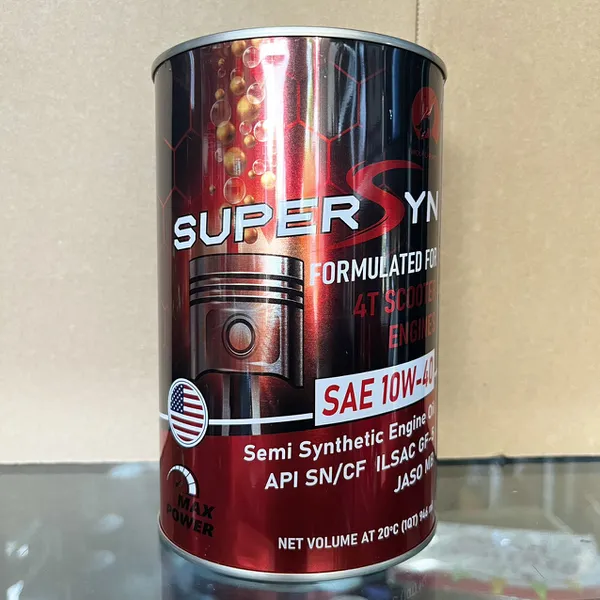 Sỉ 1 Thùng Nhớt Động Cơ Super SYN 10w40 cho Xe Ga 946ml