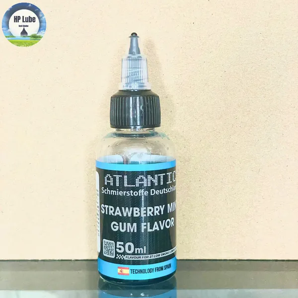 Tinh Dầu Nhớt Thơm Xe 2 Thì 2T ATLANTIC Mùi  DÂU ( Xì po, YAZ,...) Chai 50ML