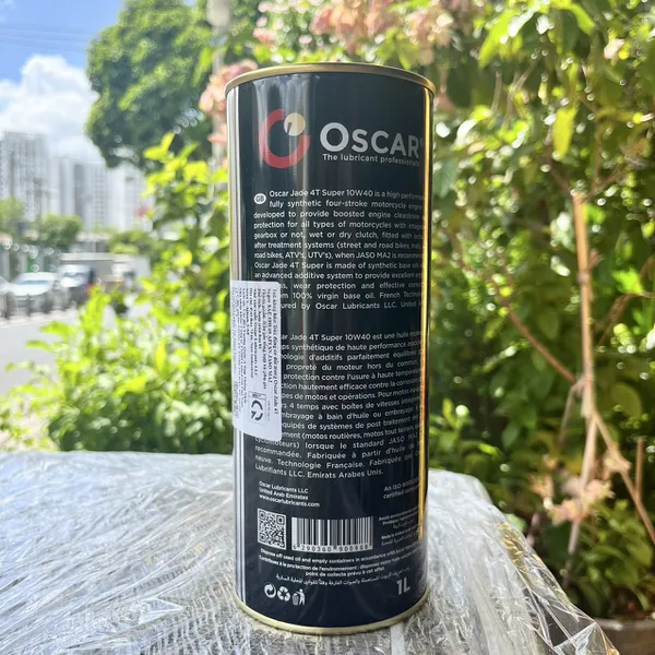 Nhớt Oscar Jade 4T Super 10W40 1L Cho Xe Số, Côn Tay - Nhập khẩu UAE