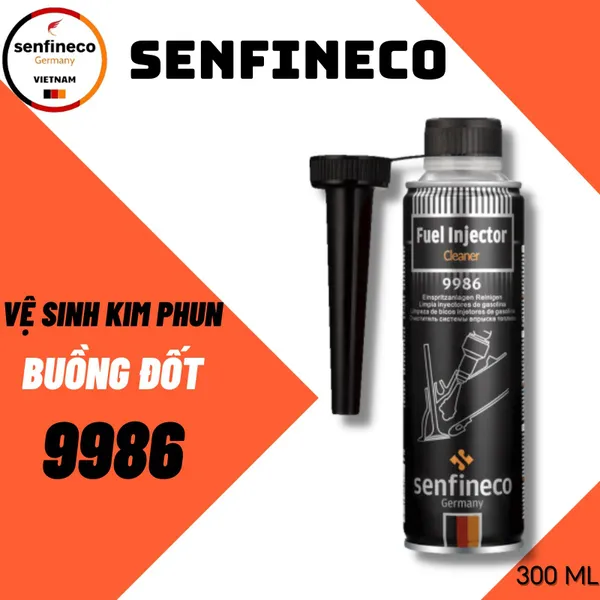Senfineco 9986 Fuel Injection Cleaner Phụ Gia Súc Béc Xăng Xe Ô Tô Xe Máy 300ml - Chính Hãng Nhập khẩu từ Đức