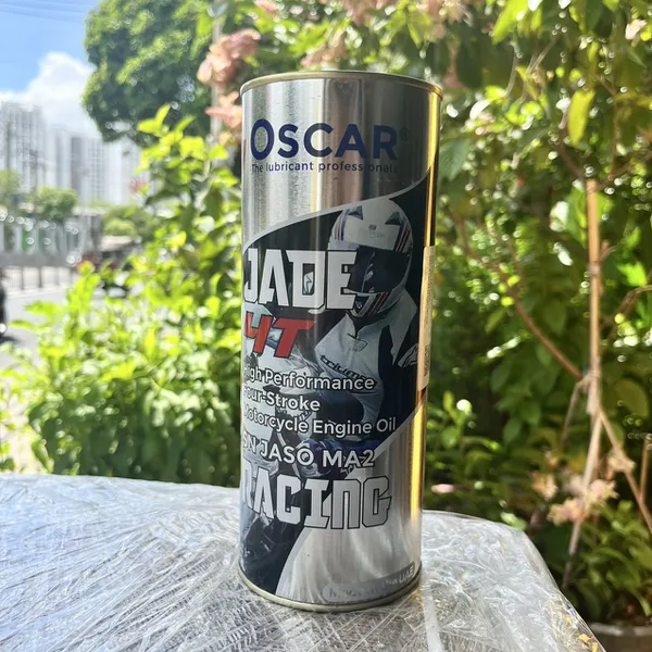 Nhớt Oscar Jade 4T Racing 5W40 Lon 1 lít nguyên Full Tổng Hợp Cho Xe Số, Côn tay, PKL - Nhập khẩu UAE