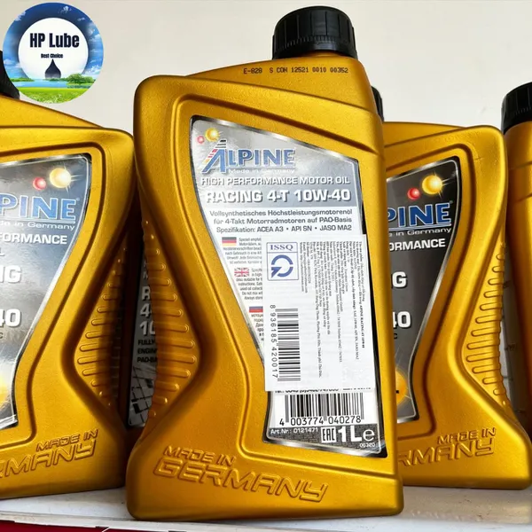 Nhớt Xe Máy ALPINE Racing 4T 10w40 1L Cho Xe Số, Côn Tay, PKL