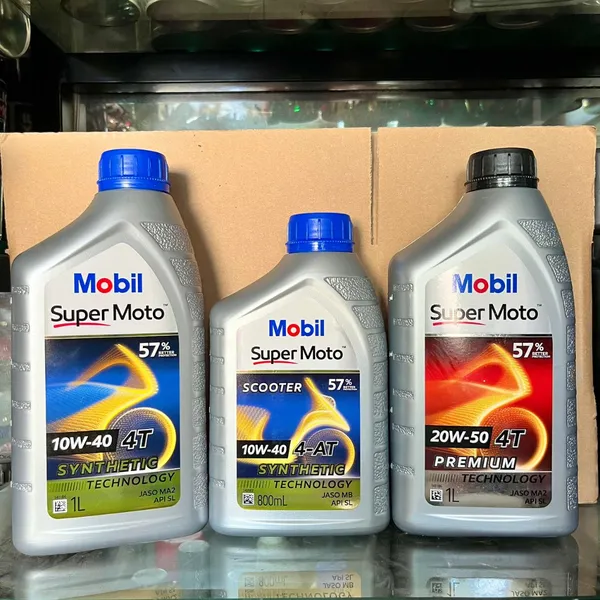 Nhớt Mobil Xe Số 10w40 1L Thông Dụng Cho Mọi Loại Xe Số Chính Hãng Nhập Khẩu Singapore