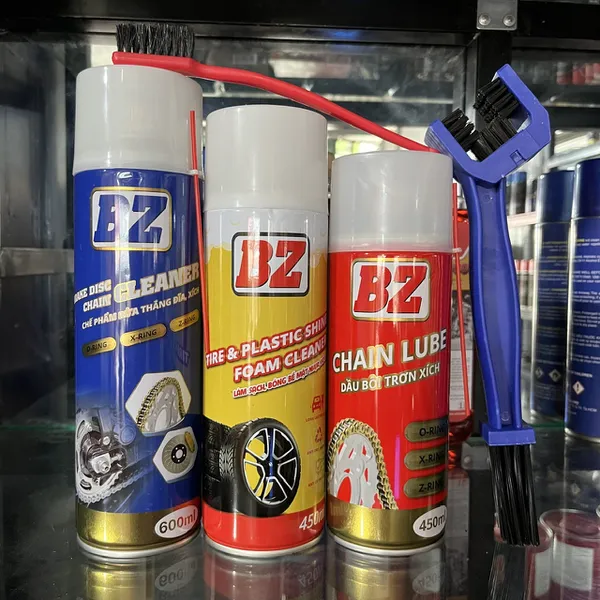 Chai Dưỡng Sên BZ CHAIN LUBE, Chai Xịt Sên BZ 450ml