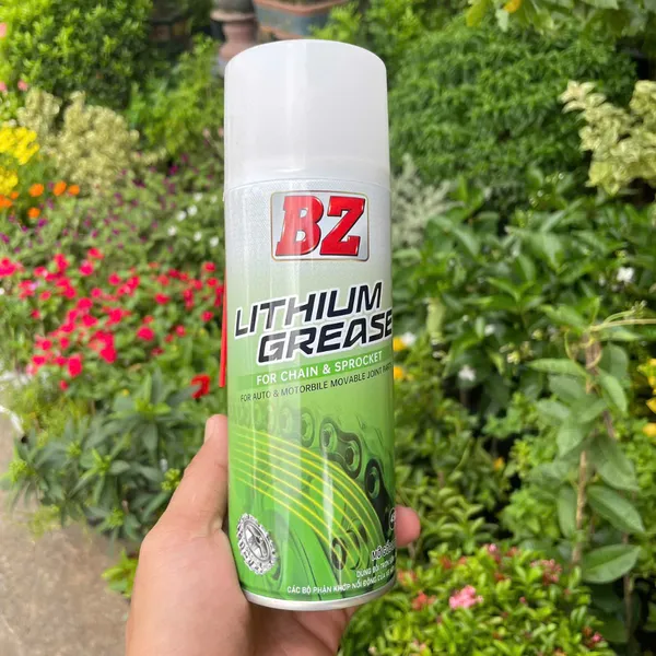 Dưỡng sên BZ Mỡ Bò Xanh Lithium 450ml Chính Hãng, Chống Văng, Cao Cấp