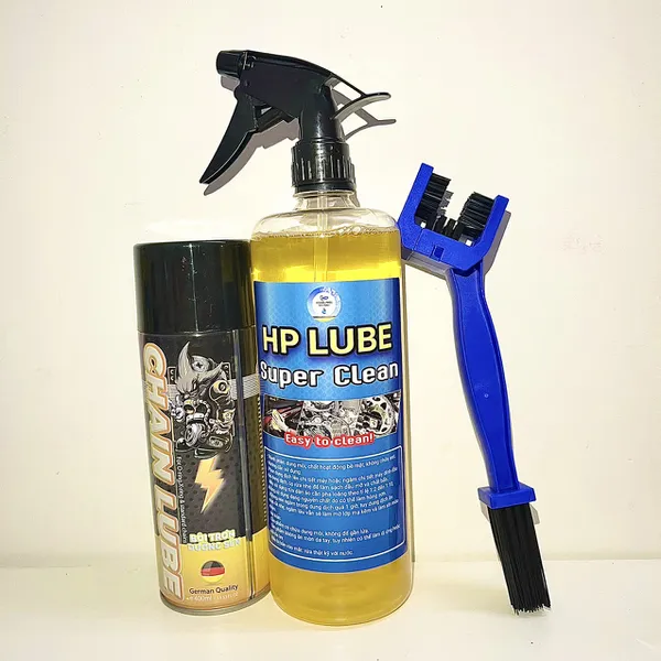 Chai HP Lube Super Clean 1L Rửa Full Xe, Vệ Sinh Nhông Sên Dĩa, Lốc Máy, Dàn Áo