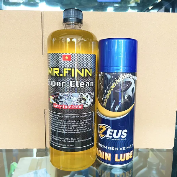 Dung Dịch Tẩy Rửa Đa Năng Mr.Finn Super Clean 1L Rửa Sên