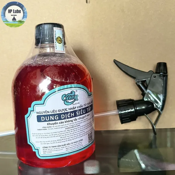  Siêu Tẩy Ocean Clean Đỏ 500ML, Rửa Xe Không Chạm, Tẩy Lóc Máy, Chi Tiết Máy
